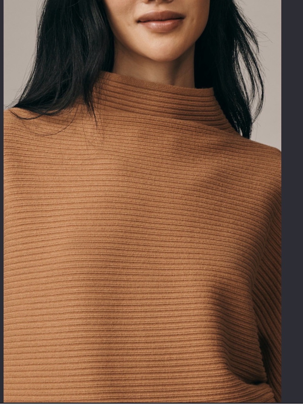 Anthropology Ribbef Top Oversized